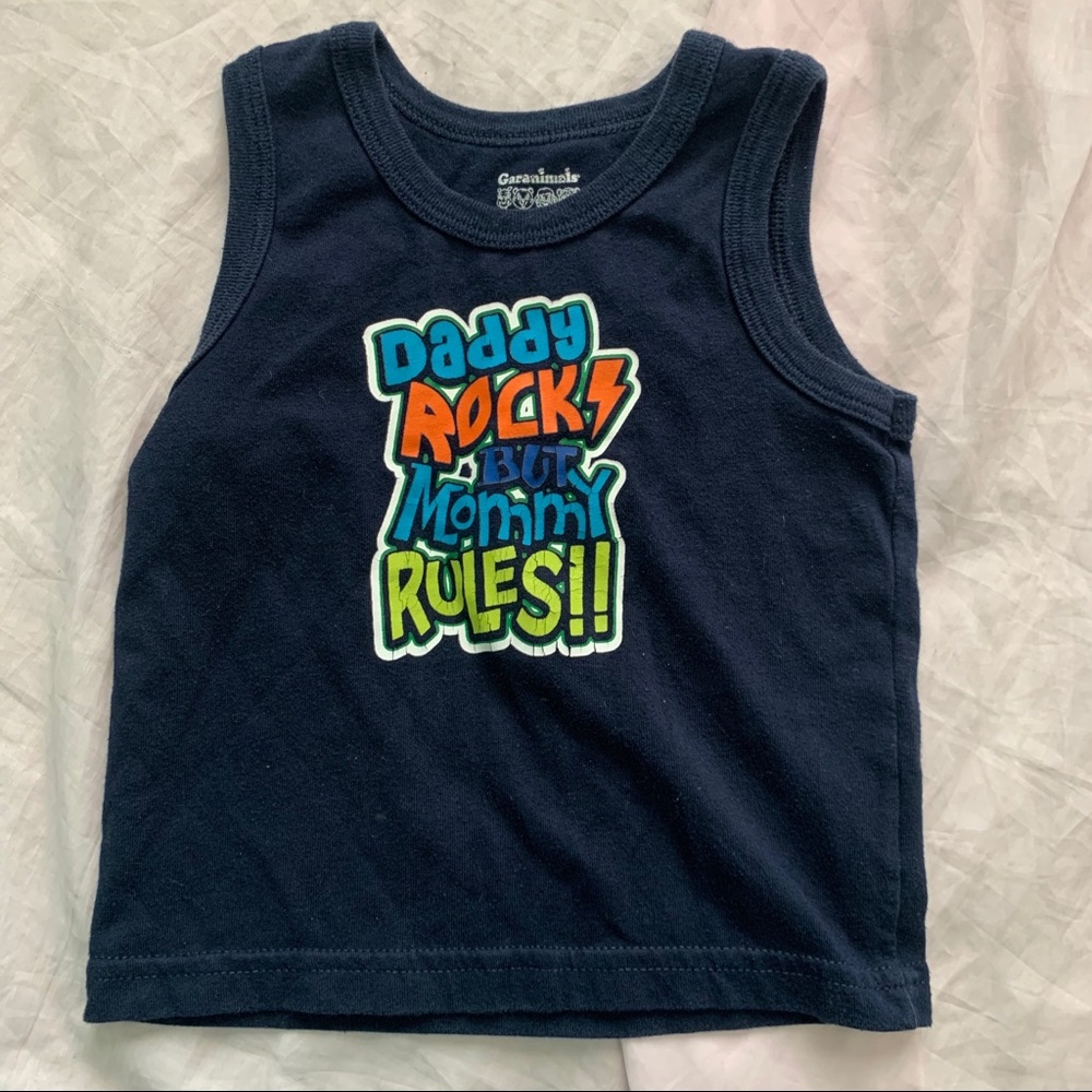 navy blue muscle tank